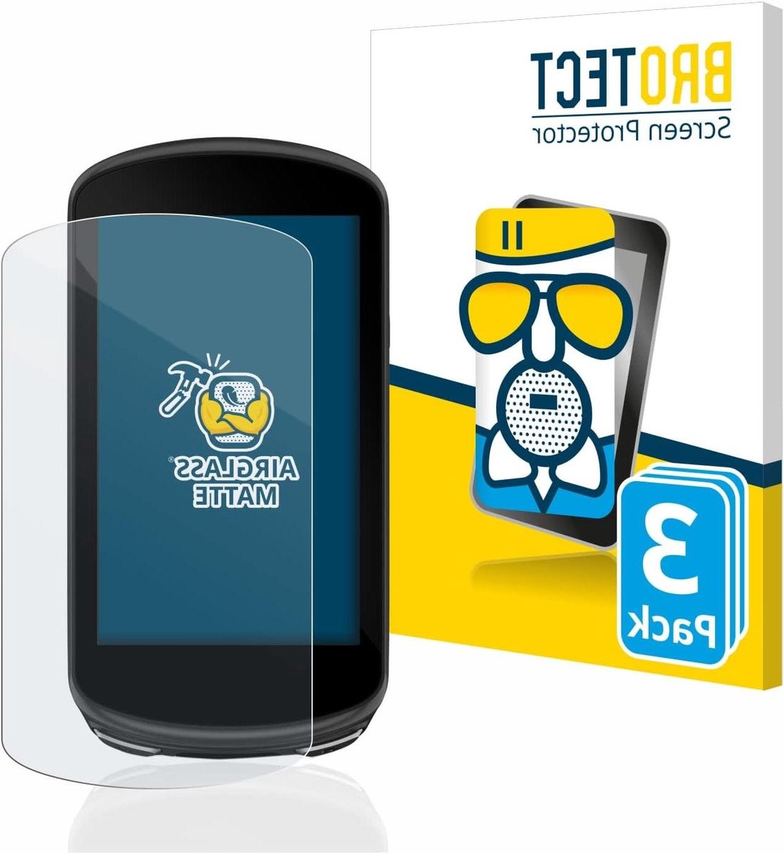 Screen Protector - Schermfolie Glas - GPS Bescherming - Anti-Reflex Mat - 3 Stuks - Mat