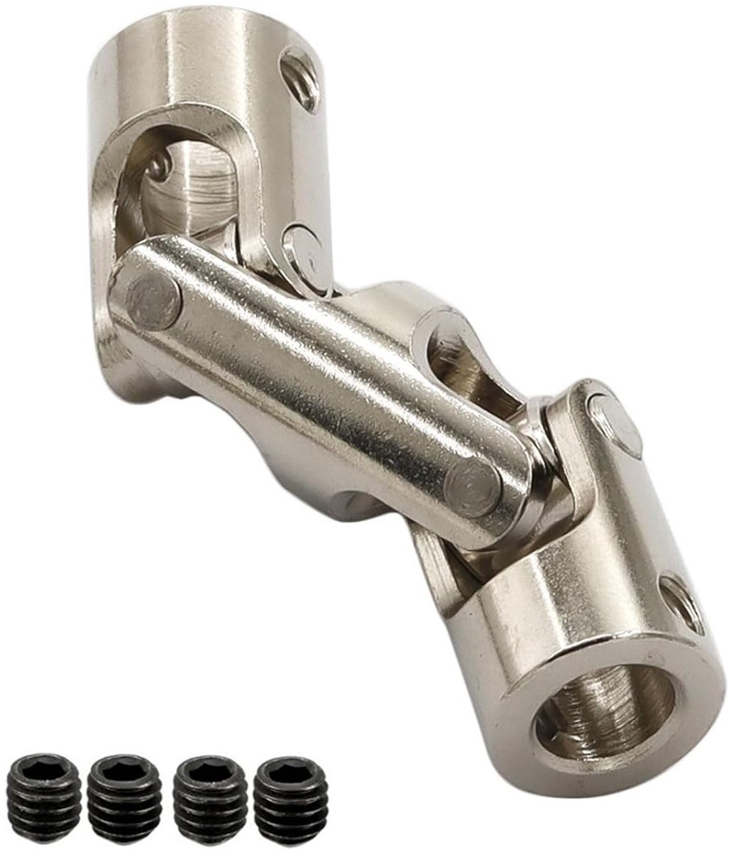 Koppeling voor motoras, universele verbindingskoppeling met schroeven, 8 mm, geschikt voor diverse toepassingen en motoren