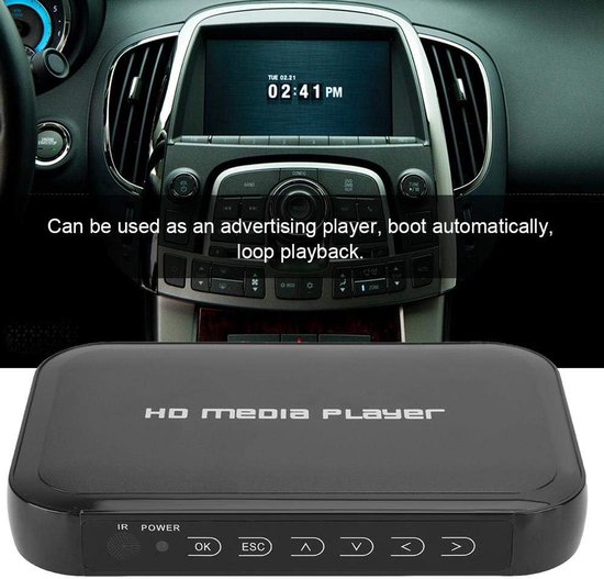 Multimediaspeler - Mediabox HD - Thuisbioscoop - Automatisch afspelen - 1080P - Zwart — afbeelding 4