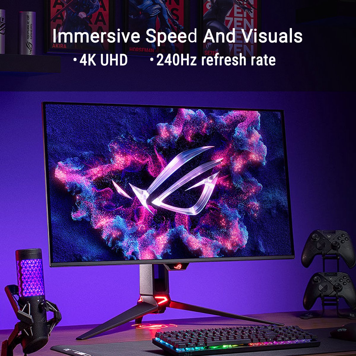 ASUS ROG Swift PG32UCDM3 4K QD-OLED Gaming Monitor 240Hz - afbeelding 3