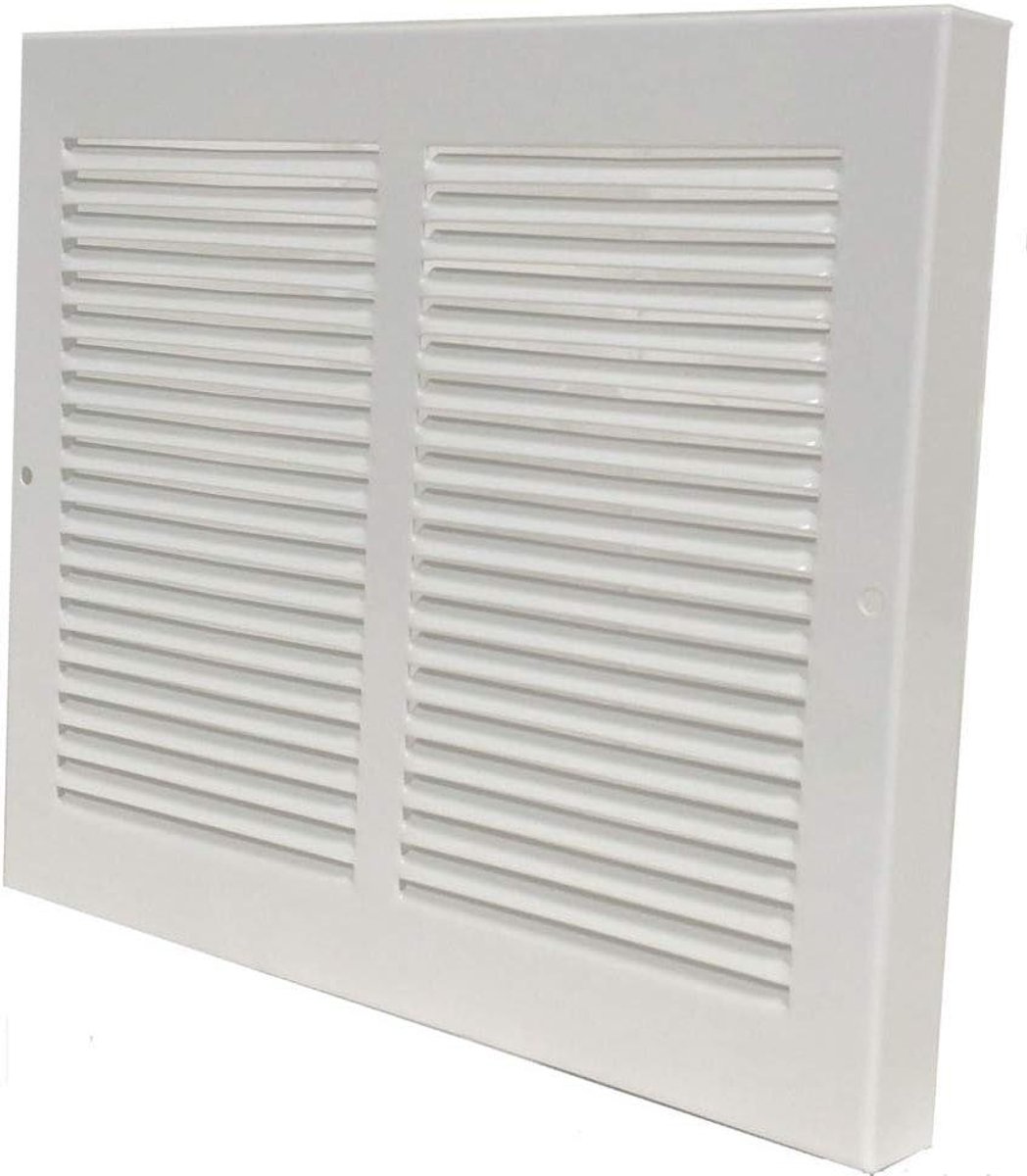 Plint Grill - Ventilatie rooster - Verwarming afdekken - Stalen constructie - 12 x 8 inch - Wit