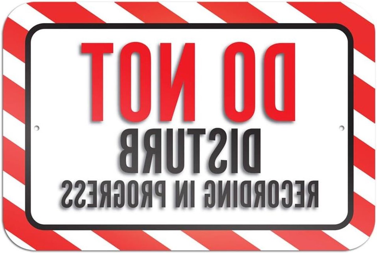 Waarschuwingsbord - Metaal Aluminium - Huis Beveiligen - UV-bestendige Inkt - 23 x 15 cm - Zwart
