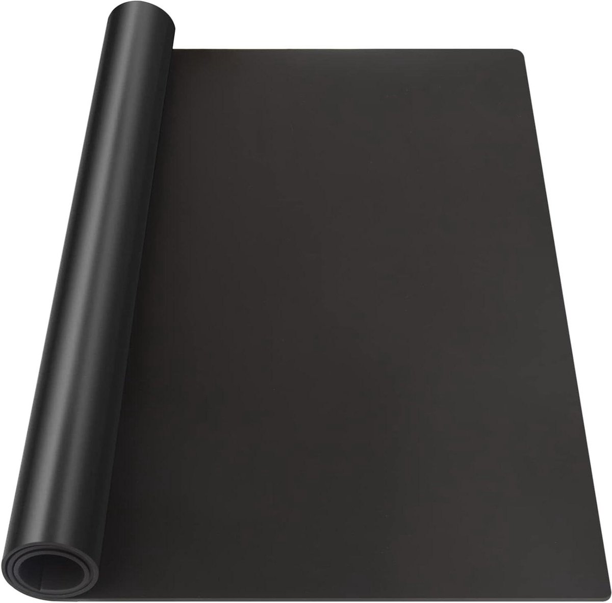 Siliconen Mat - Werkblad Beschermer - Keuken Beschermen - Extra Dik - 200 x 61 cm - Zwart