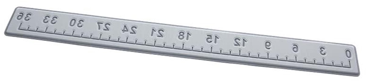 Visliniaal - Meetinstrument Boot - Vissen Meten - UV-beschermd Vlekbestendig - 36 inch - Zilver