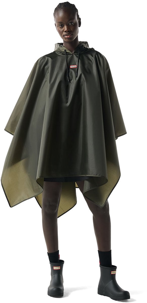 Hunter Unisex Packable Poncho Kambaba ONE Groen