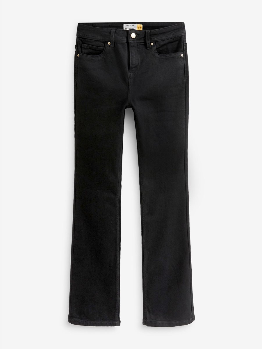 Next - Dames - Superzachte bootcut-jeans - Zwart