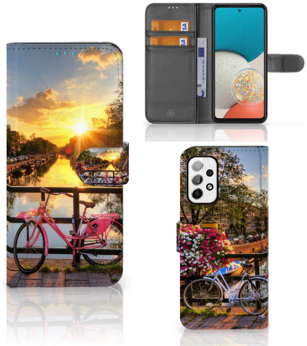 Samsung Galaxy A73 5G Flip Cover Amsterdamse Grachten