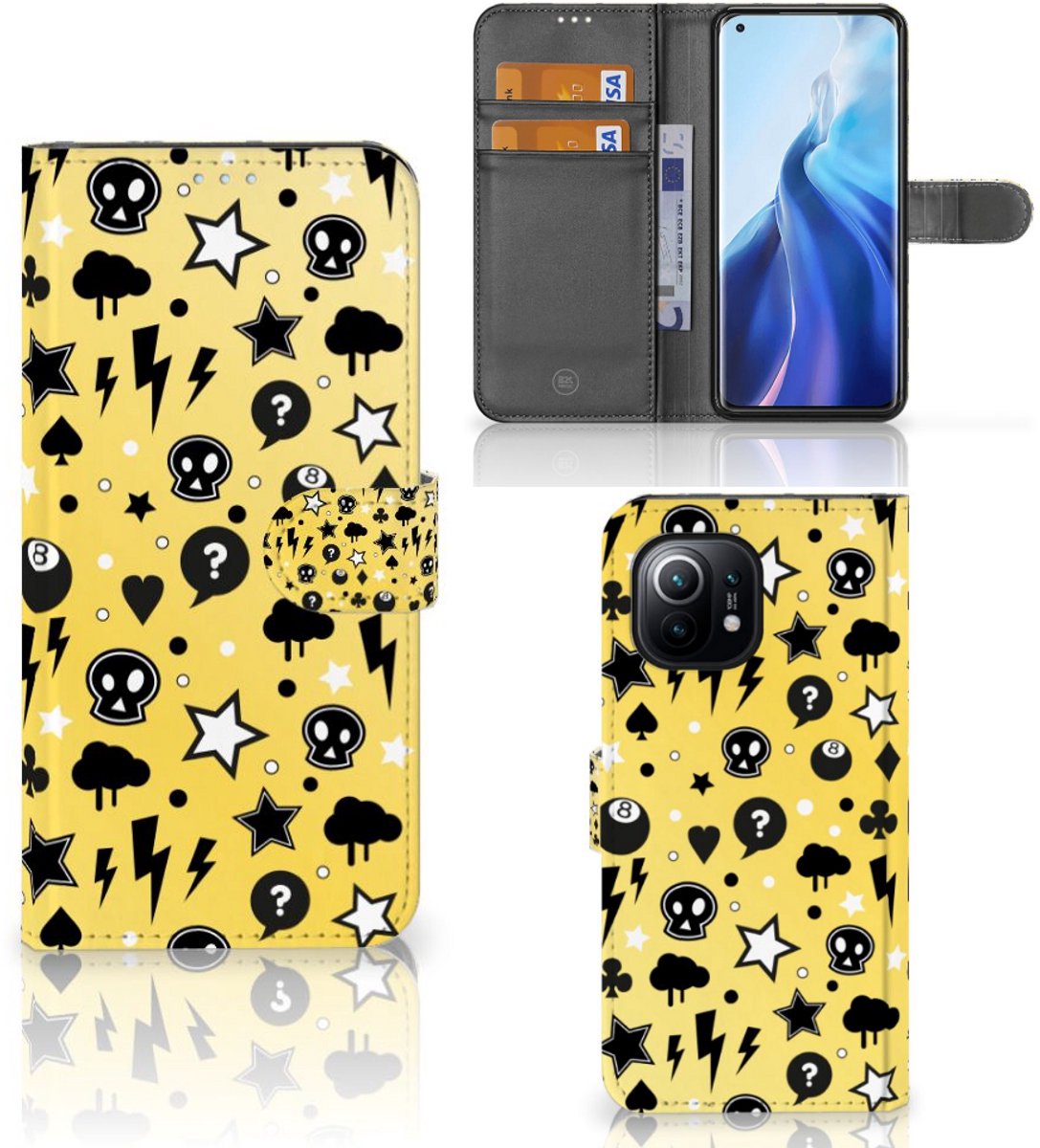 Telefoonhoesje met Naam Xiaomi Mi 11 Punk Geel