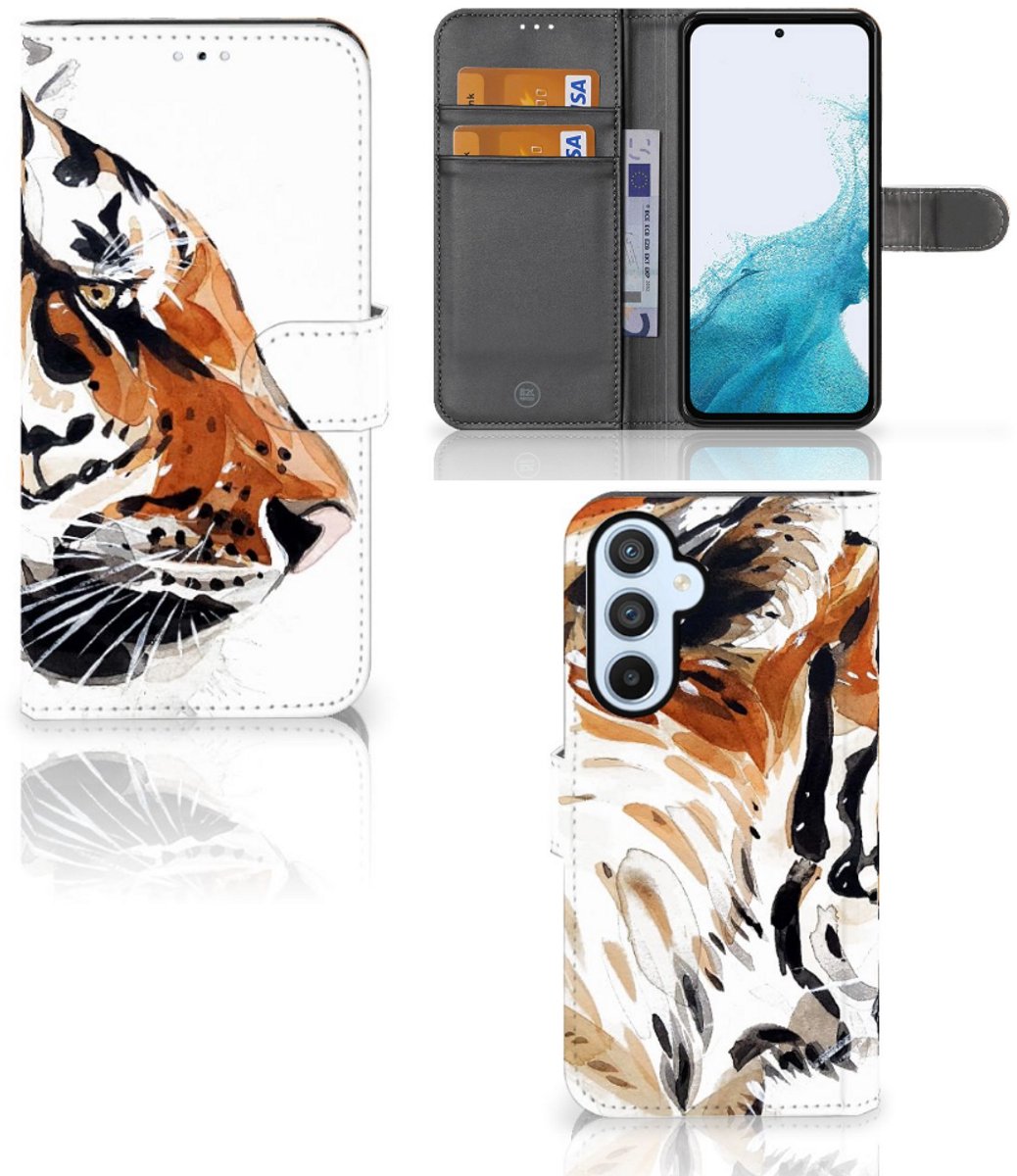 Hoesje Samsung Galaxy A54 5G Watercolor Tiger