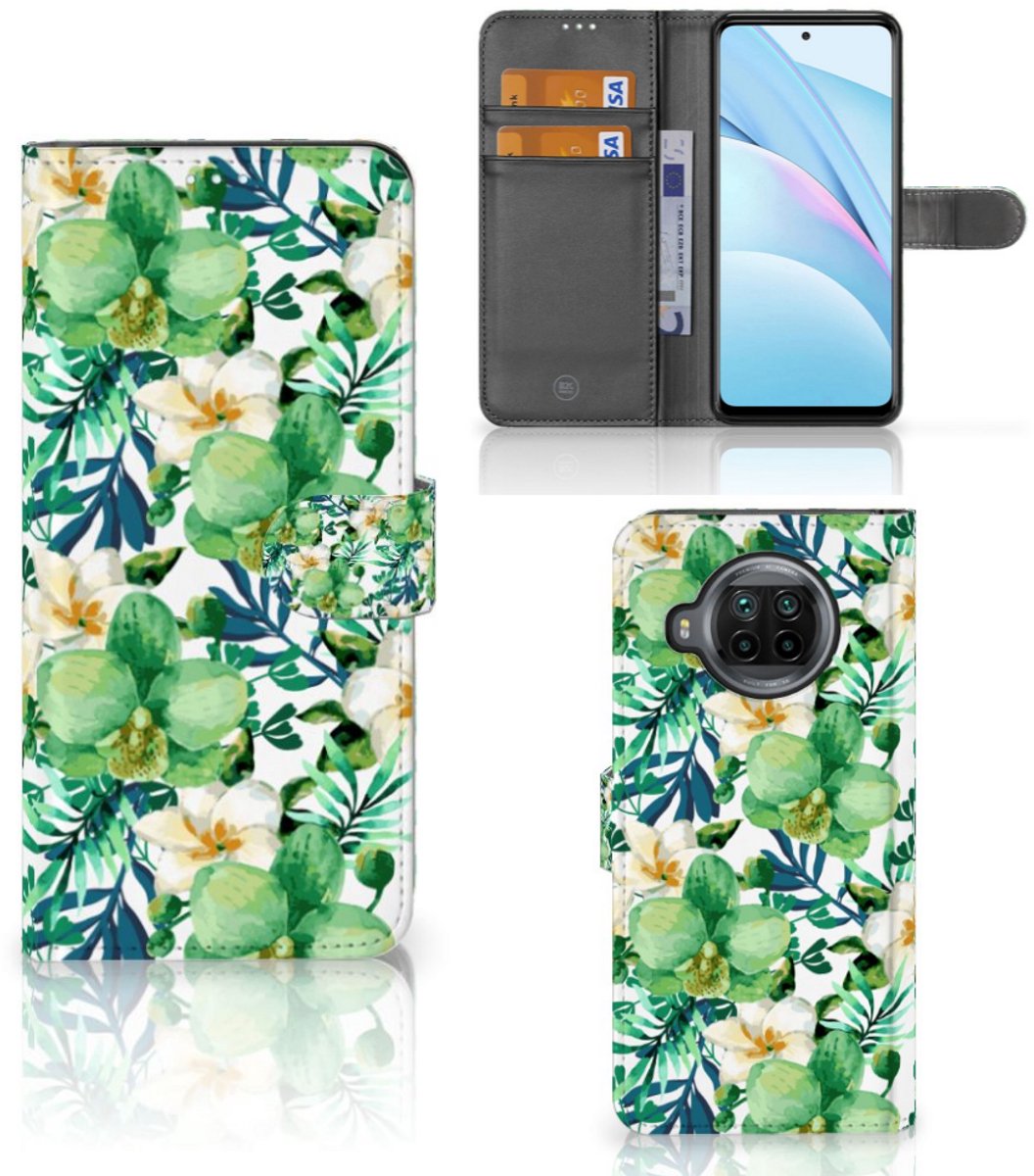 Xiaomi Mi 10T Lite Hoesje Orchidee Groen