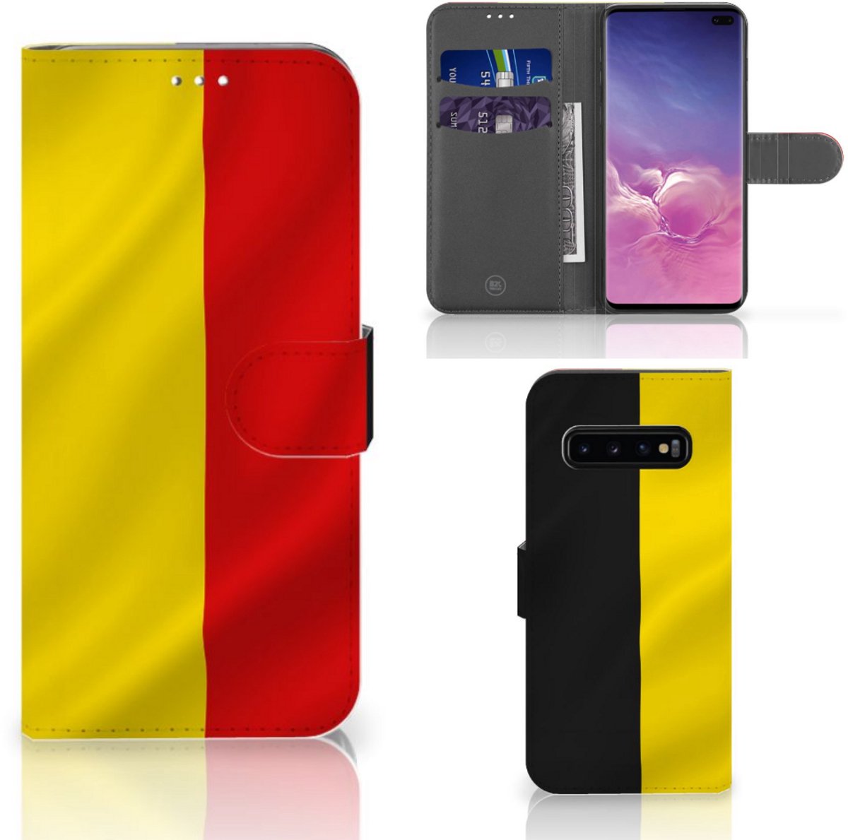 Samsung Galaxy S10 Plus Bookstyle Case Belgische Vlag