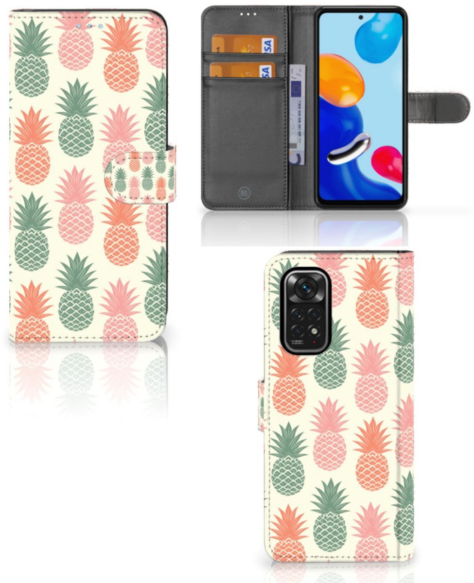 Xiaomi Redmi Note 11/11S Book Cover Ananas