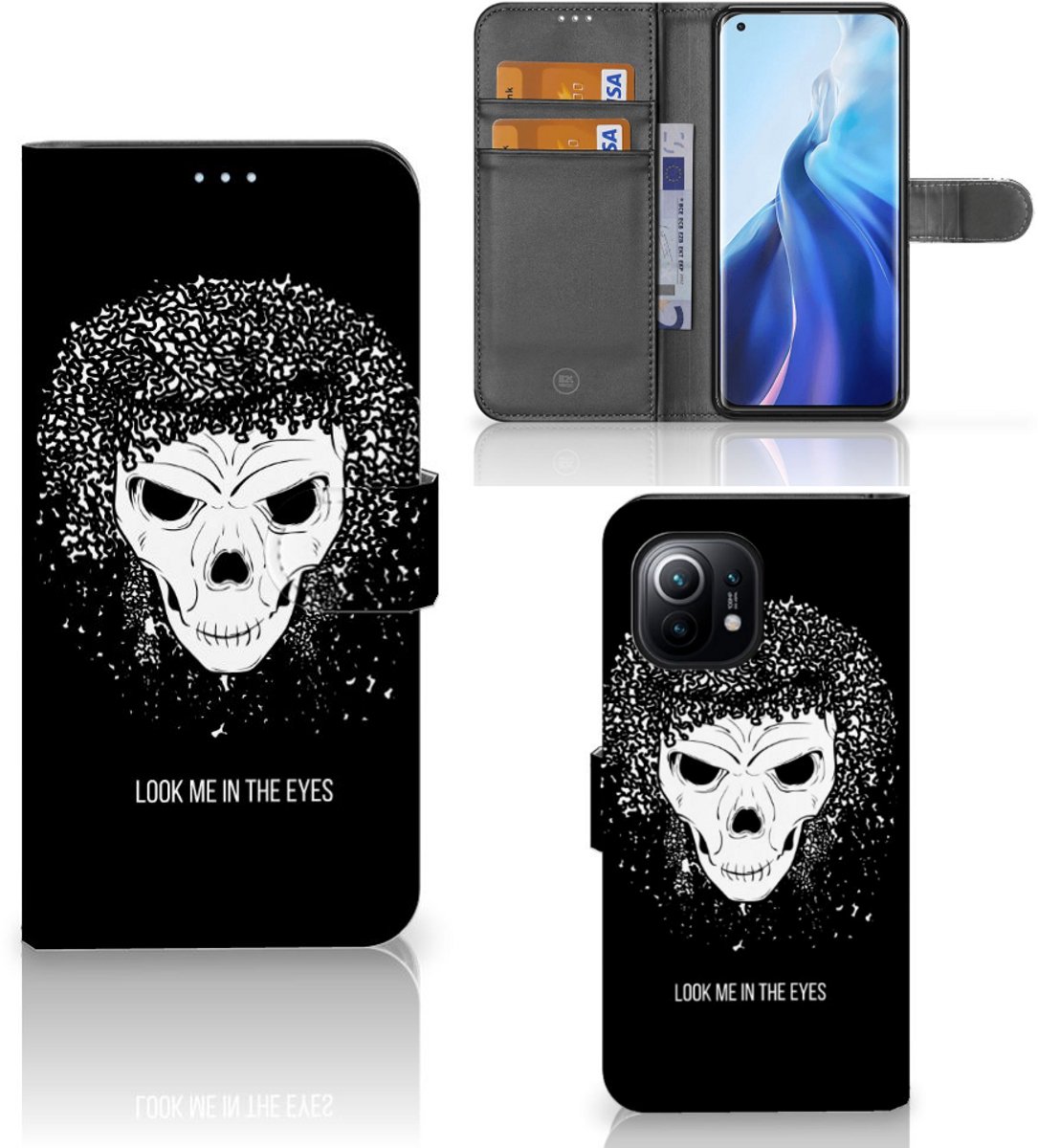 Telefoonhoesje met Naam Xiaomi Mi 11 Skull Hair