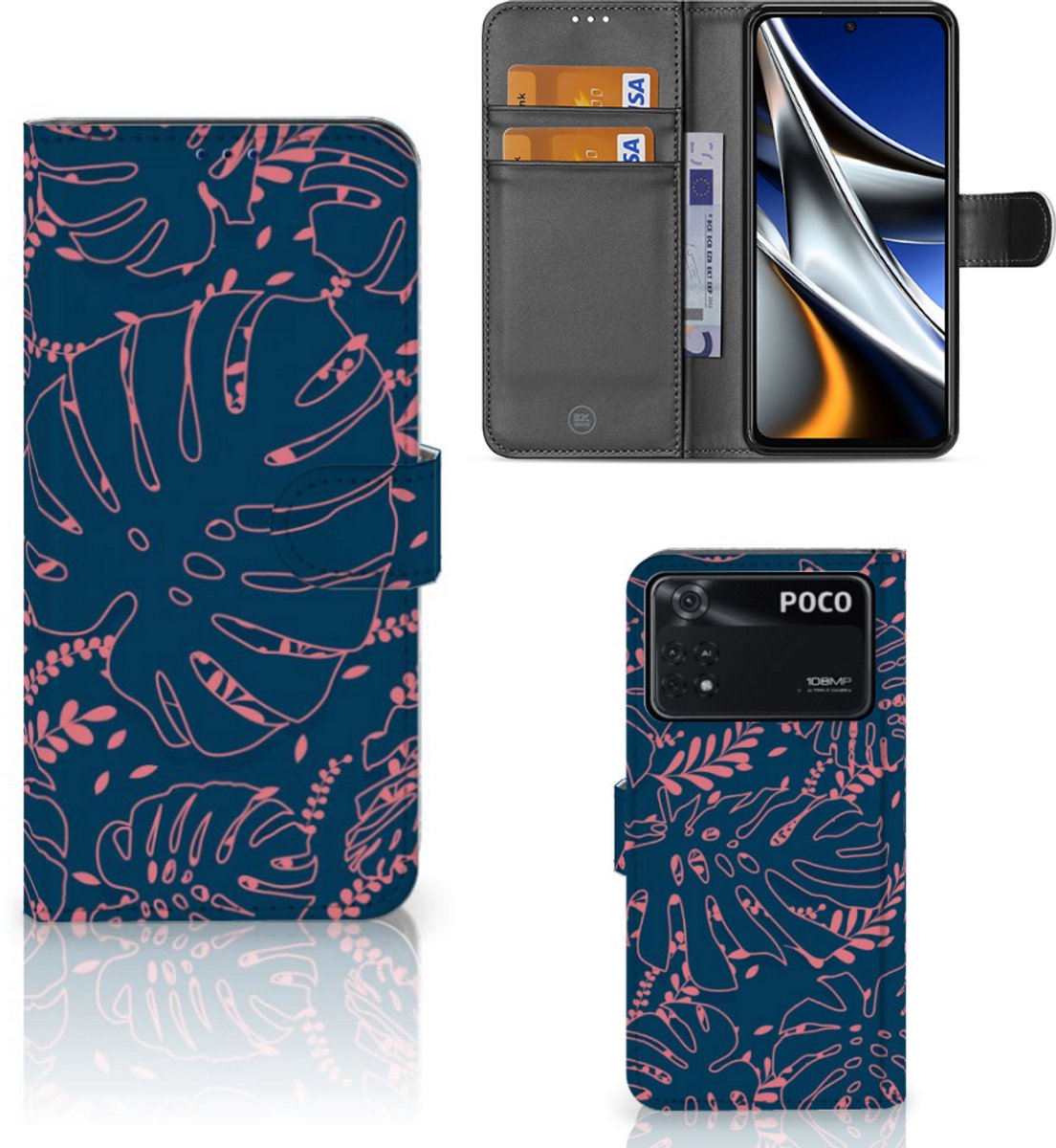 Xiaomi Poco X4 Pro 5G Hoesje Palm Leaves