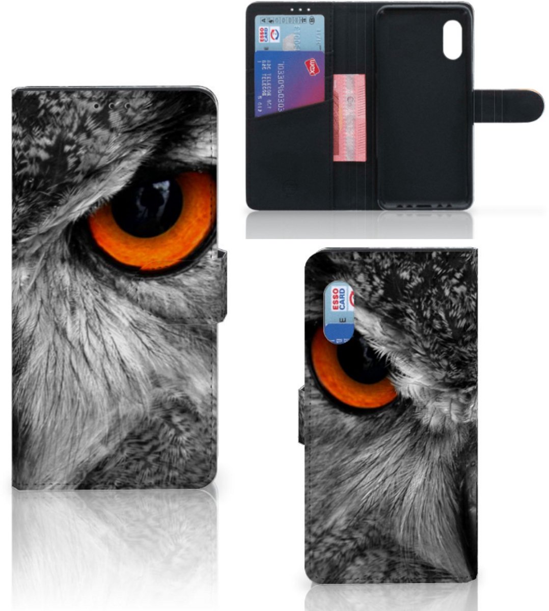 Samsung Xcover Pro Telefoonhoesje met Pasjes Uil