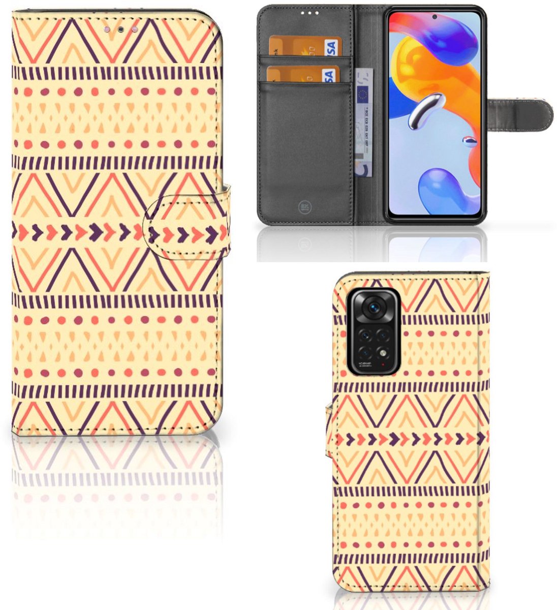 Xiaomi Redmi Note 11 Pro 5G/4G Telefoon Hoesje Aztec Yellow