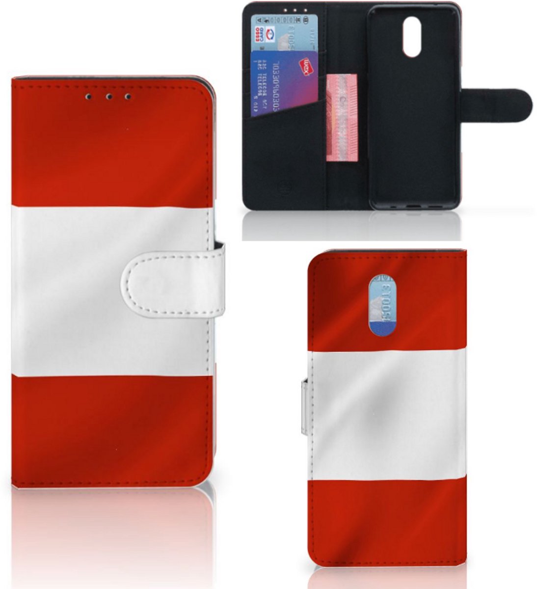 Nokia 2.3 Bookstyle Case Oostenrijk