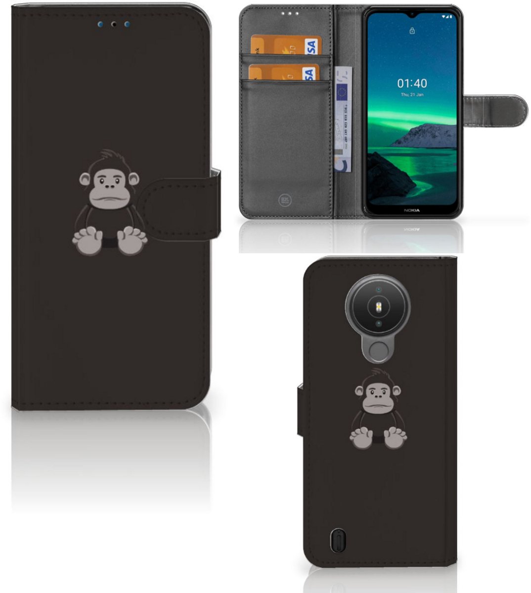 Nokia 1.4 Leuk Hoesje Gorilla