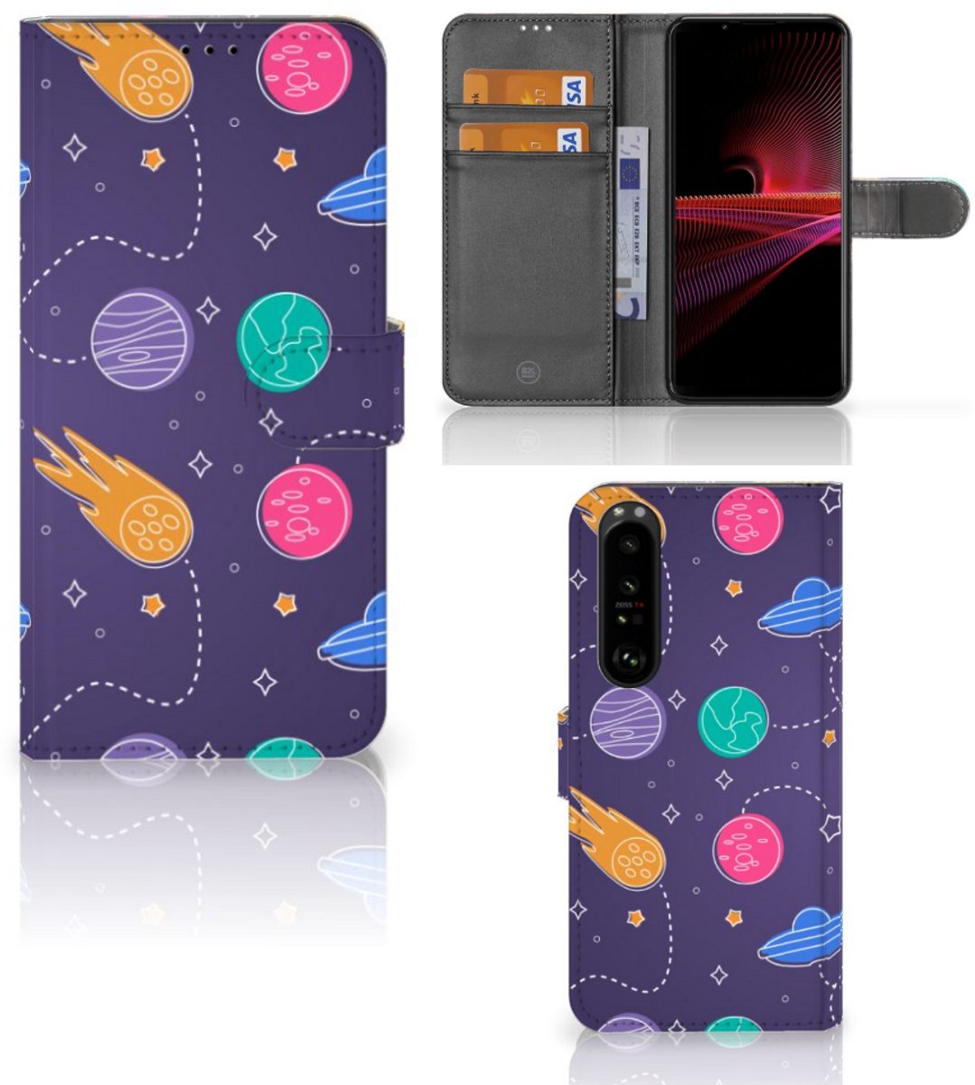 Sony Xperia 1 III Wallet Case met Pasjes Space