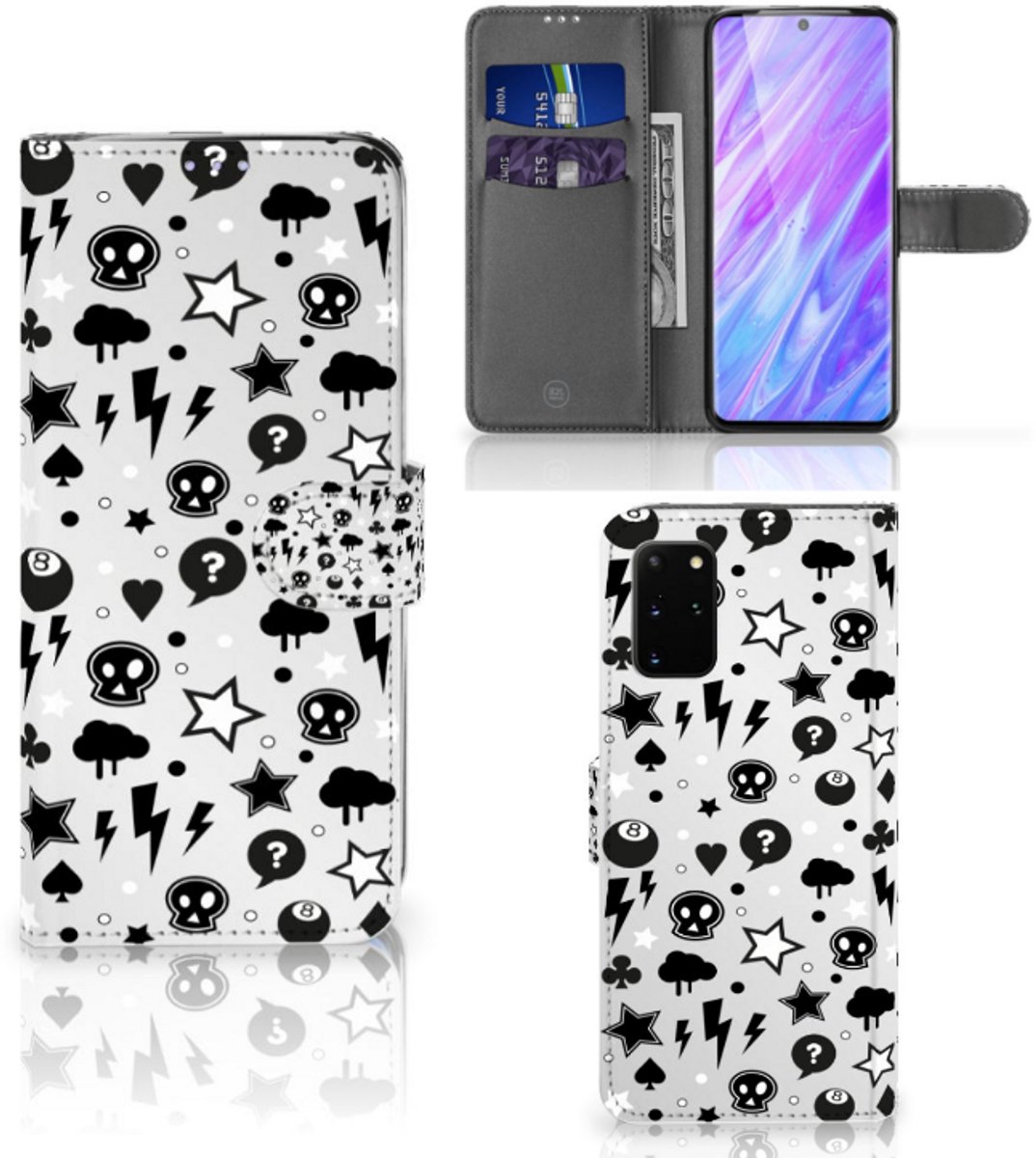 Telefoonhoesje met Naam Samsung Galaxy S20 Plus Silver Punk