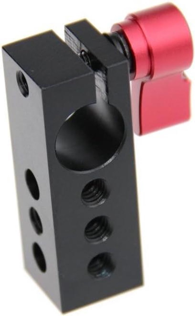 15mm Clamp Mount - Rod Clamp - Camera Rig Bouwen - Meerdere 1/4" Schroefgaten - 15mm - Rood