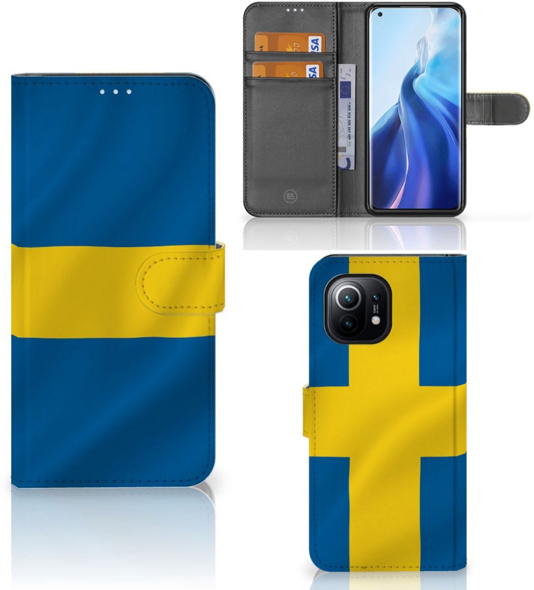 Book Case voor Xiaomi Mi 11 Bookstyle Case Zweden
