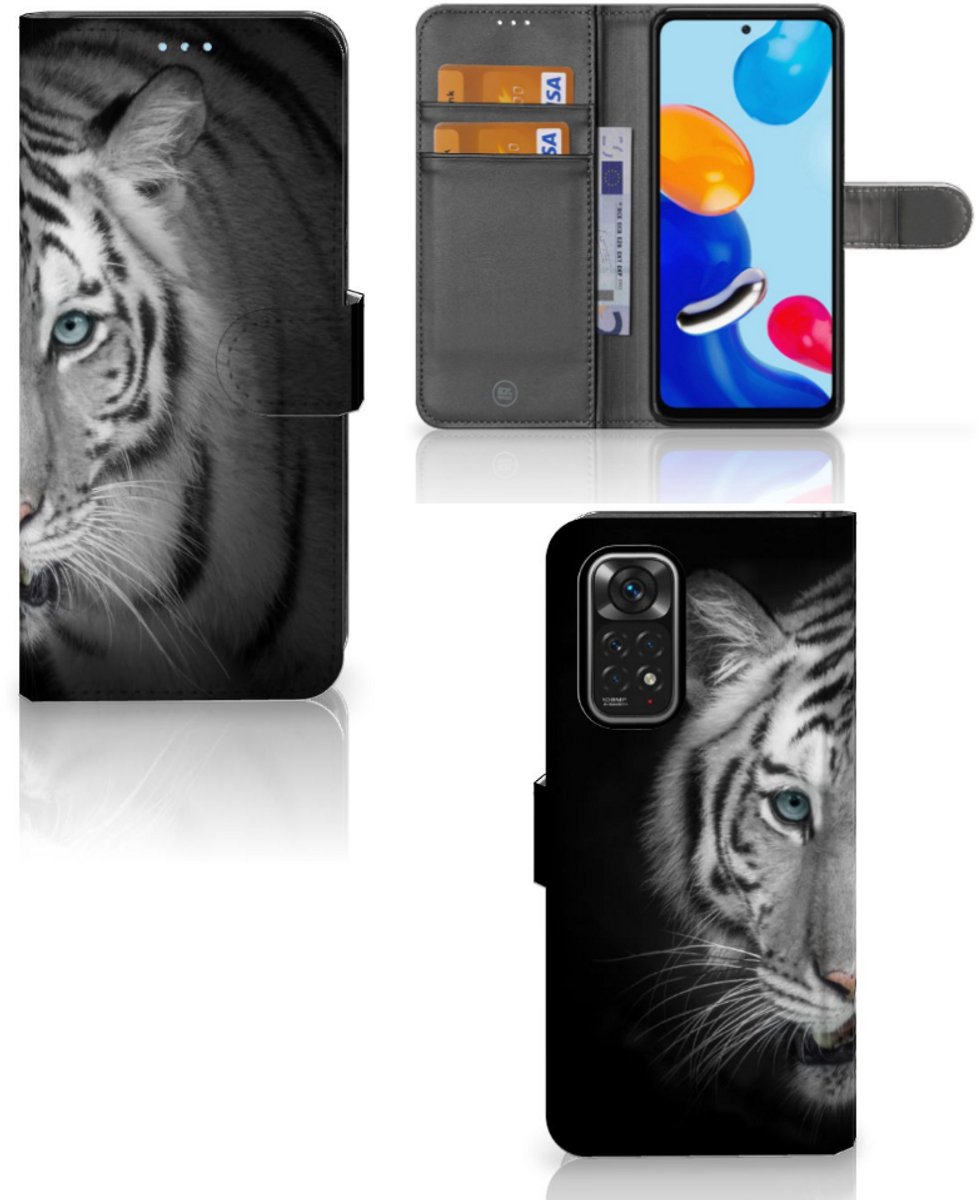 Xiaomi Redmi Note 11/11S Telefoonhoesje met Pasjes Tijger