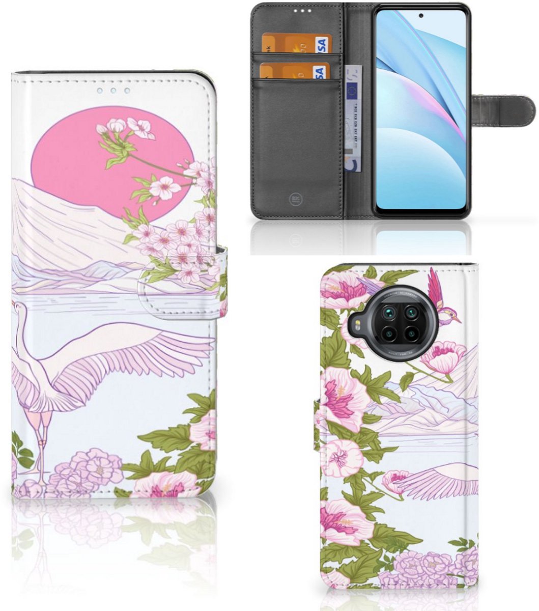 Xiaomi Mi 10T Lite Telefoonhoesje met Pasjes Bird Standing