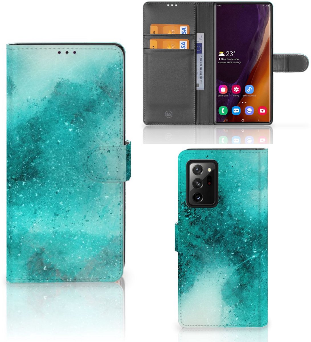Hoesje Samsung Galaxy Note20 Ultra Painting Blue