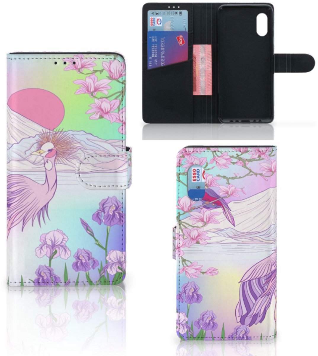 Samsung Xcover Pro Telefoonhoesje met Pasjes Bird