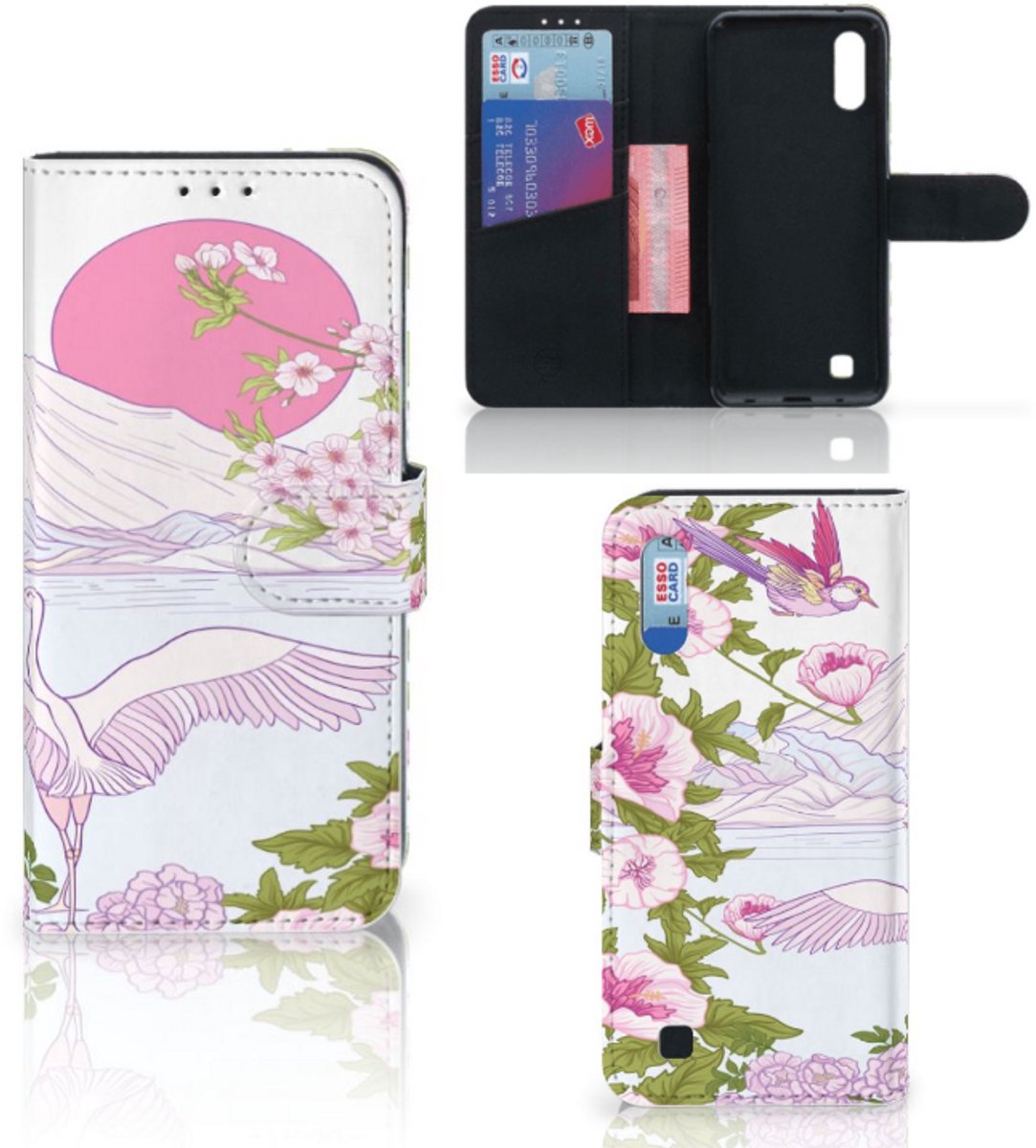 Samsung Galaxy M10 Telefoonhoesje met Pasjes Bird Standing