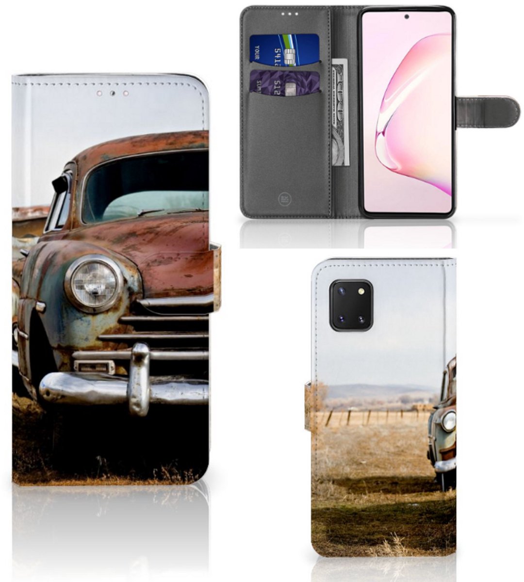 Samsung Note 10 Lite Telefoonhoesje met foto Vintage Auto