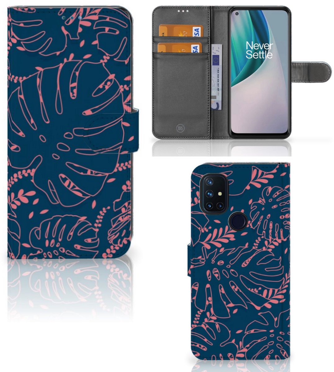 OnePlus Nord N10 Hoesje Palm Leaves