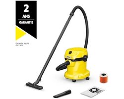 Extractor Kärcher WD2 PLUS Yellow/Black 1000 W