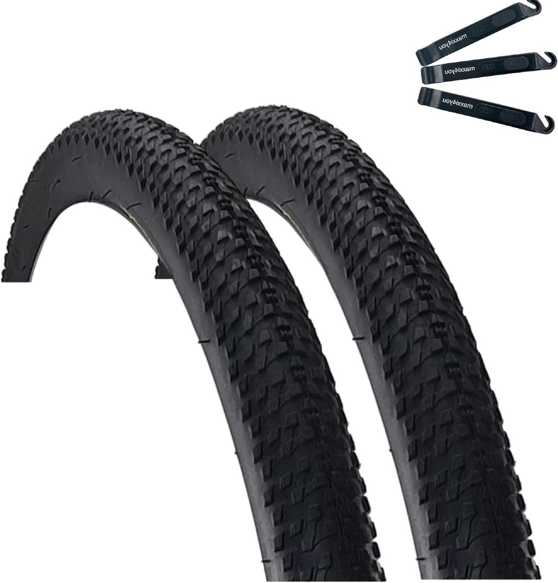 Fietsbanden Set - Banden en Buis - Mountainbiken - Clincher Type - 57-622 29x2.125 - Zwart