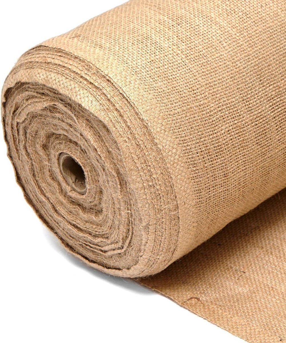 Hessische Stof - Jute Doek Tuin - Onkruid Wieden Bodembedekking - Milieuvriendelijk Biologisch Afbreekbaar - 183 cm Breed 5 meter
