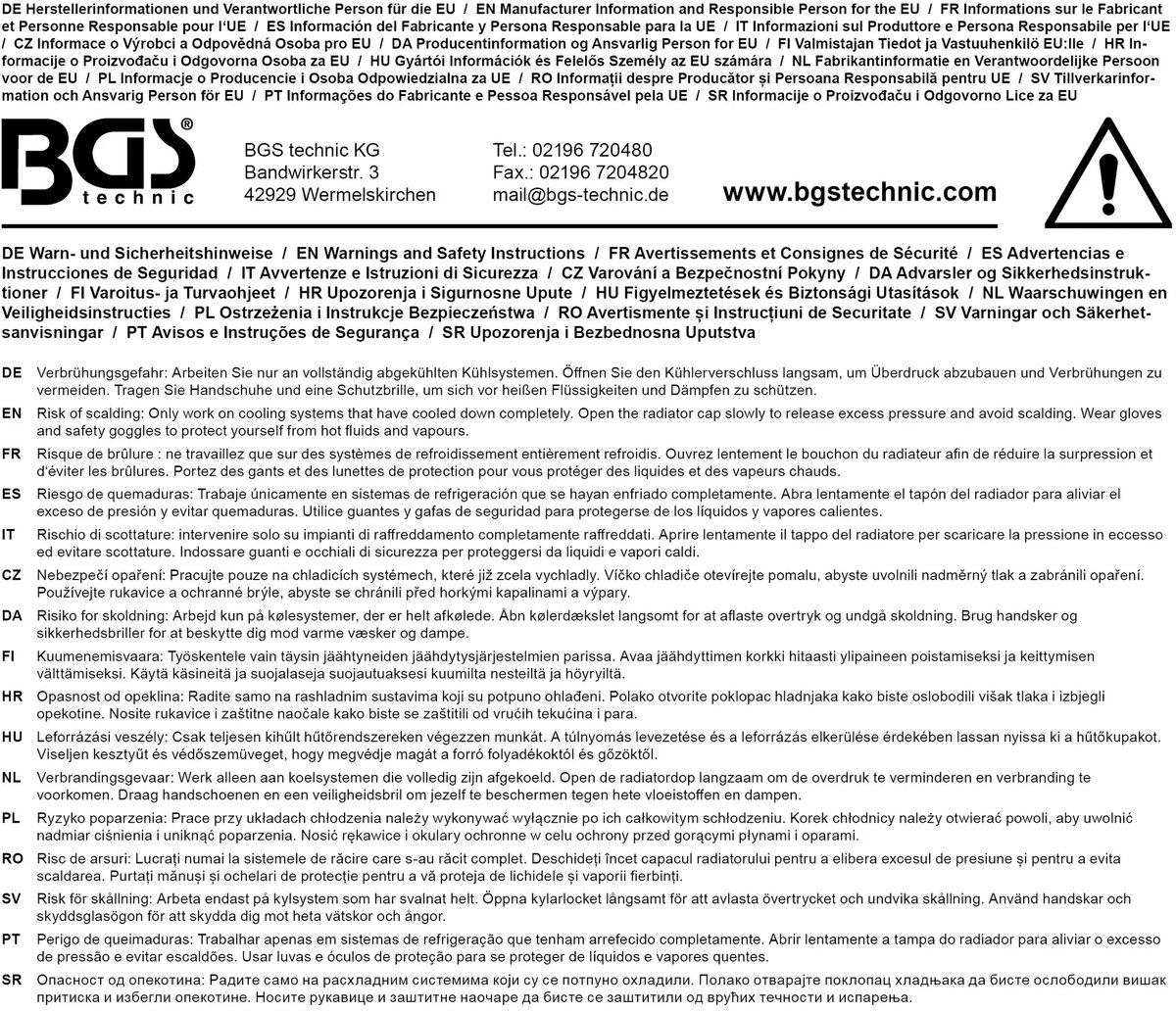 BGS Antivriestester Aerotemp