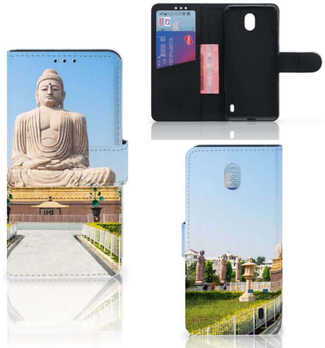 Nokia 1 Plus Flip Cover Boeddha