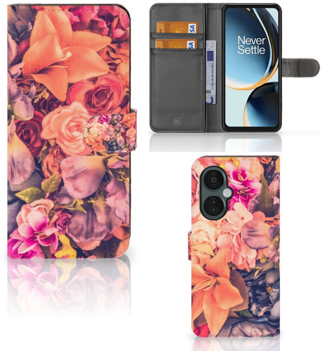 OnePlus Nord CE 3 Lite Hoesje Bosje Bloemen