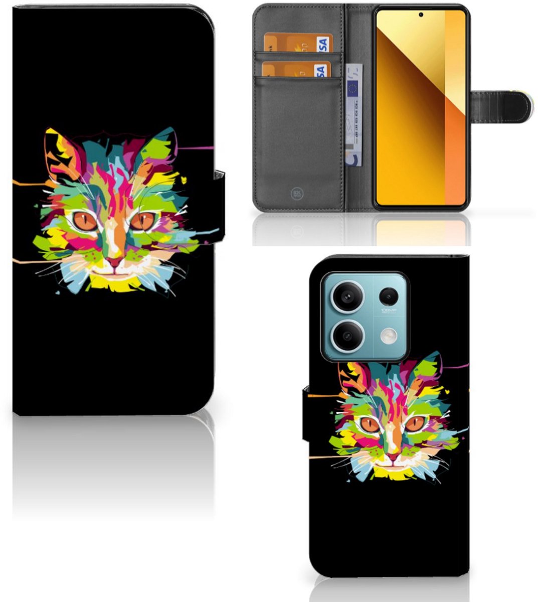 Xiaomi Redmi Note 13 5G Leuk Hoesje Cat Color