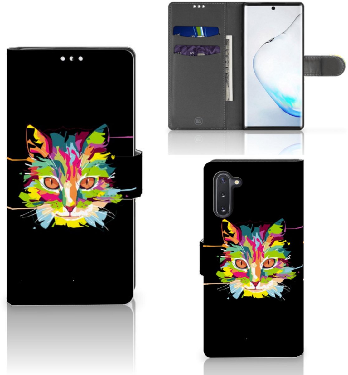 Samsung Galaxy Note 10 Leuk Hoesje Cat Color