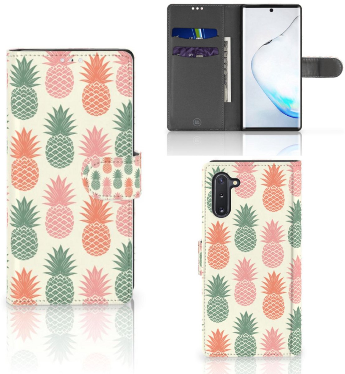 Samsung Galaxy Note 10 Book Cover Ananas