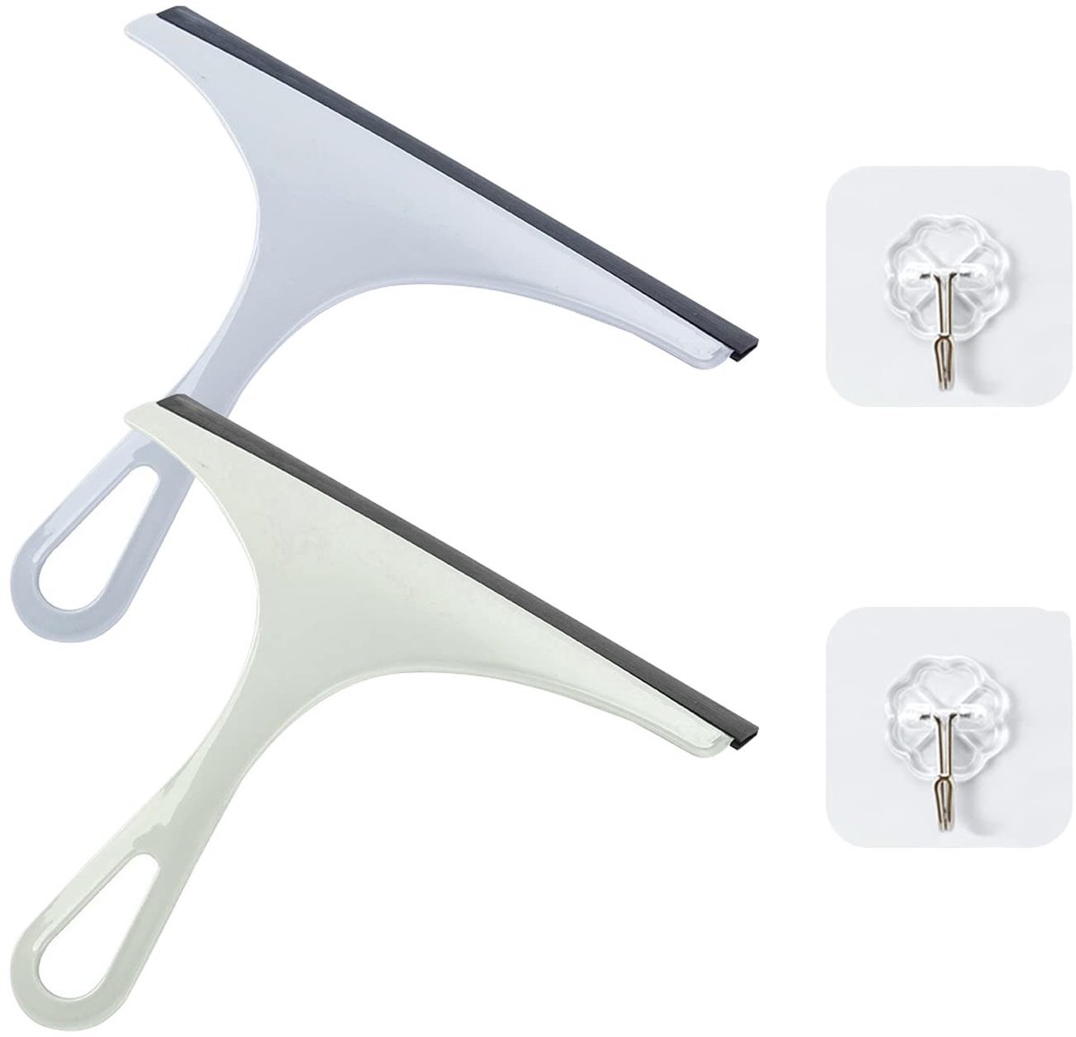 Allecto - - Multifunctionele Raamwisser - Spiegelreiniging - Milieuvriendelijk - Nordic Groen - Douche Wiper - Ideaal voor Auto en Badkamer - 2 Stuks