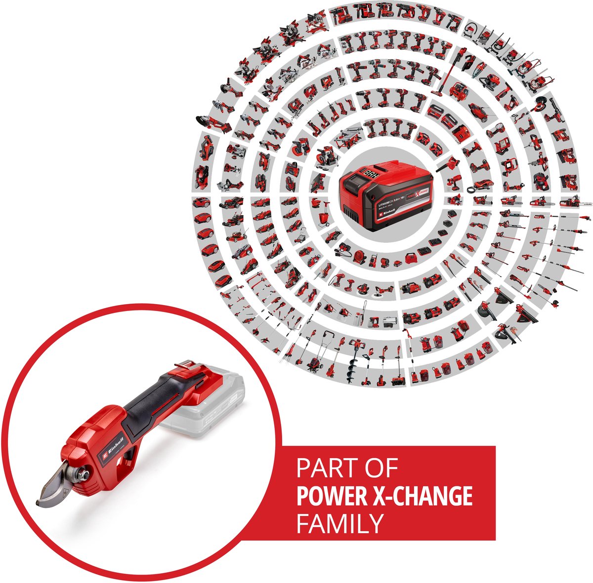 Einhell Coupe-branches sur batterie GE-LS 18 Li Solo - Power X-Change