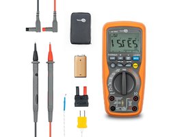SONEL Digitale industriële multimeter, elektrische tester, capaciteit/AC/DC-stroom/spanning AC/DC/Low Z/werkcyclus/weerstand/PEAK/frequentie/REL-functie (CMM-40)