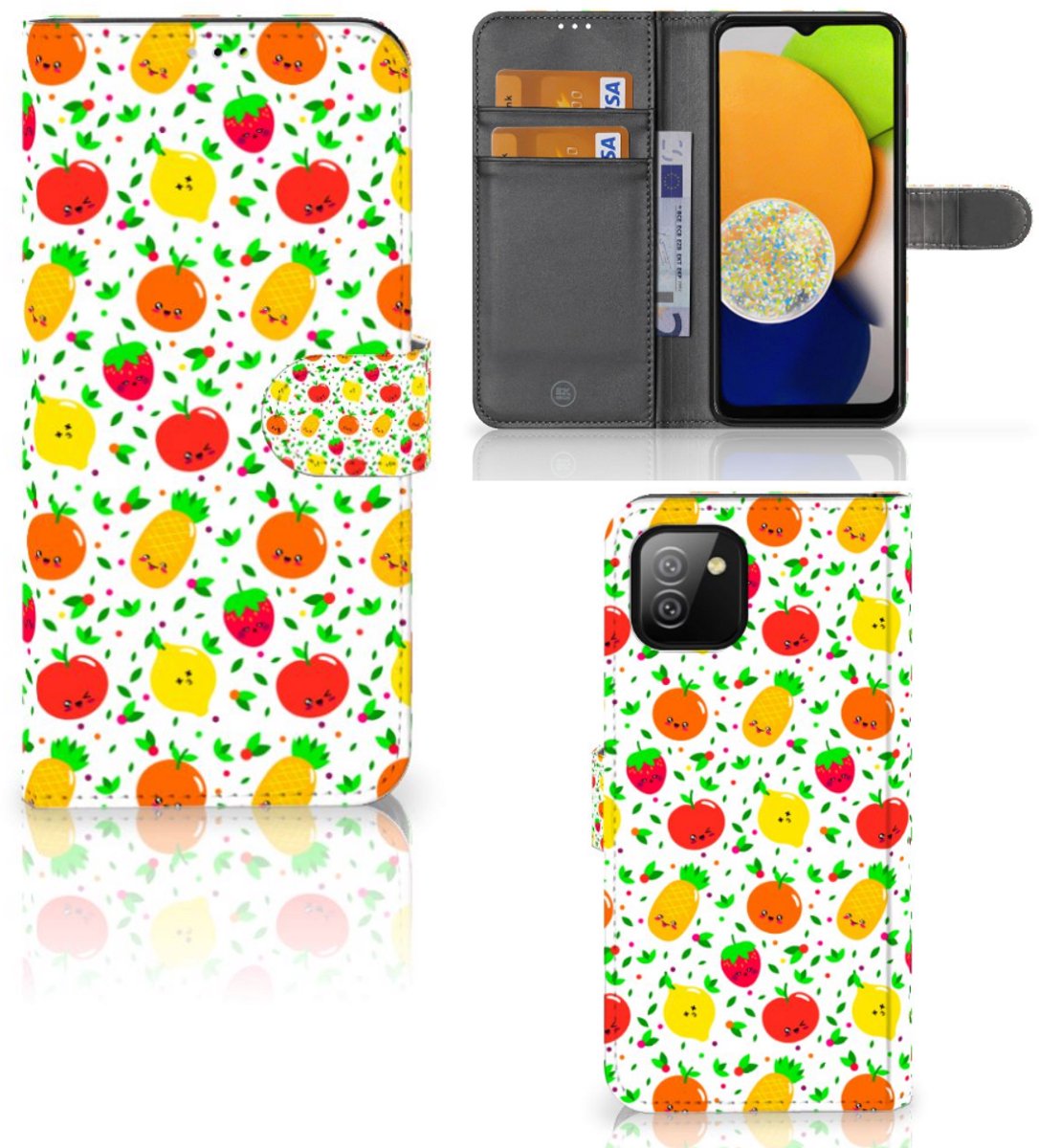 Samsung Galaxy A03 Book Cover Fruits