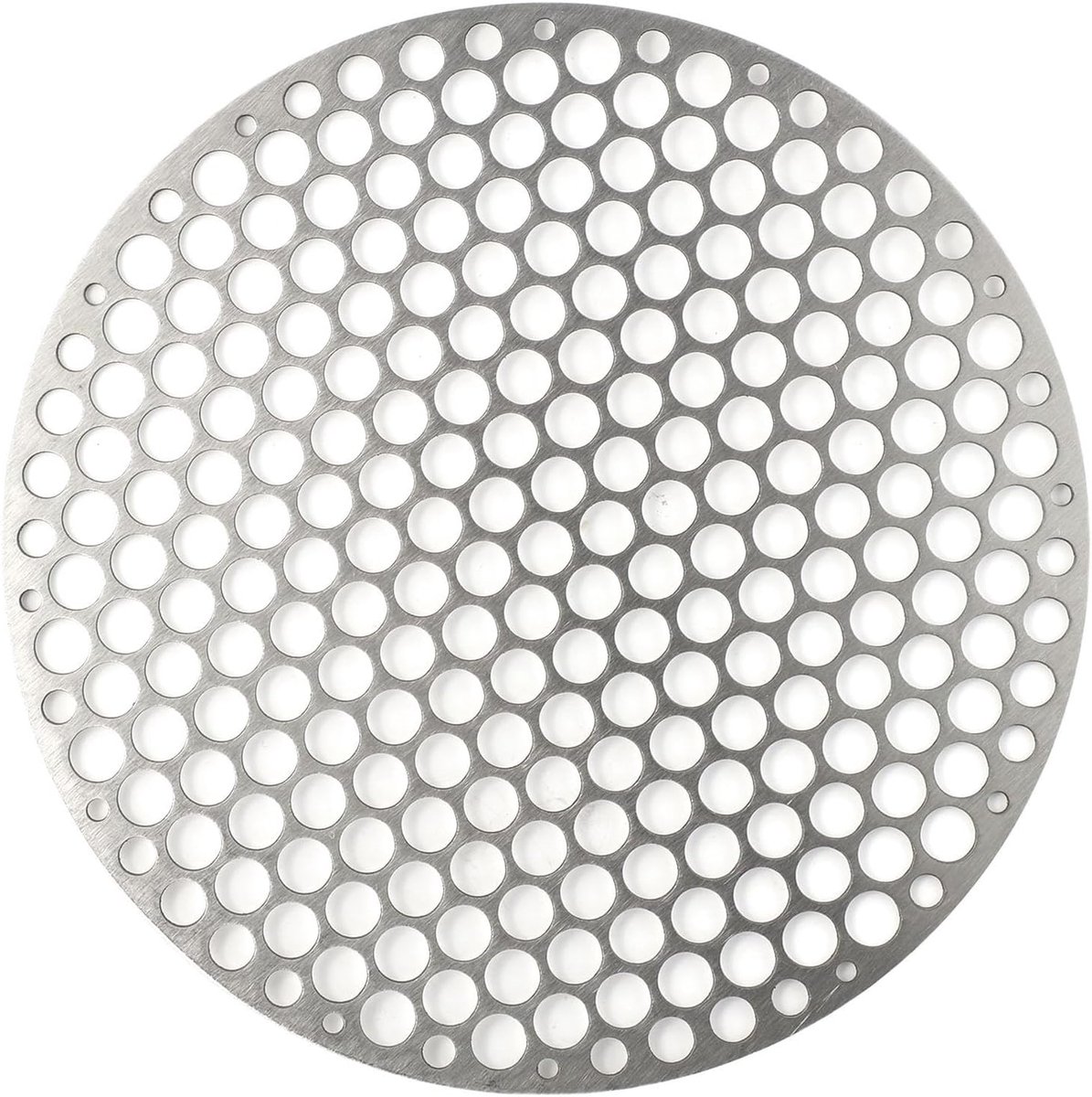 Grillrek Roestvrij Staal - Barbecue Net - Gelijkmatig Grillen - Klein Gat Ontwerp - 28 cm Diameter - Zilver