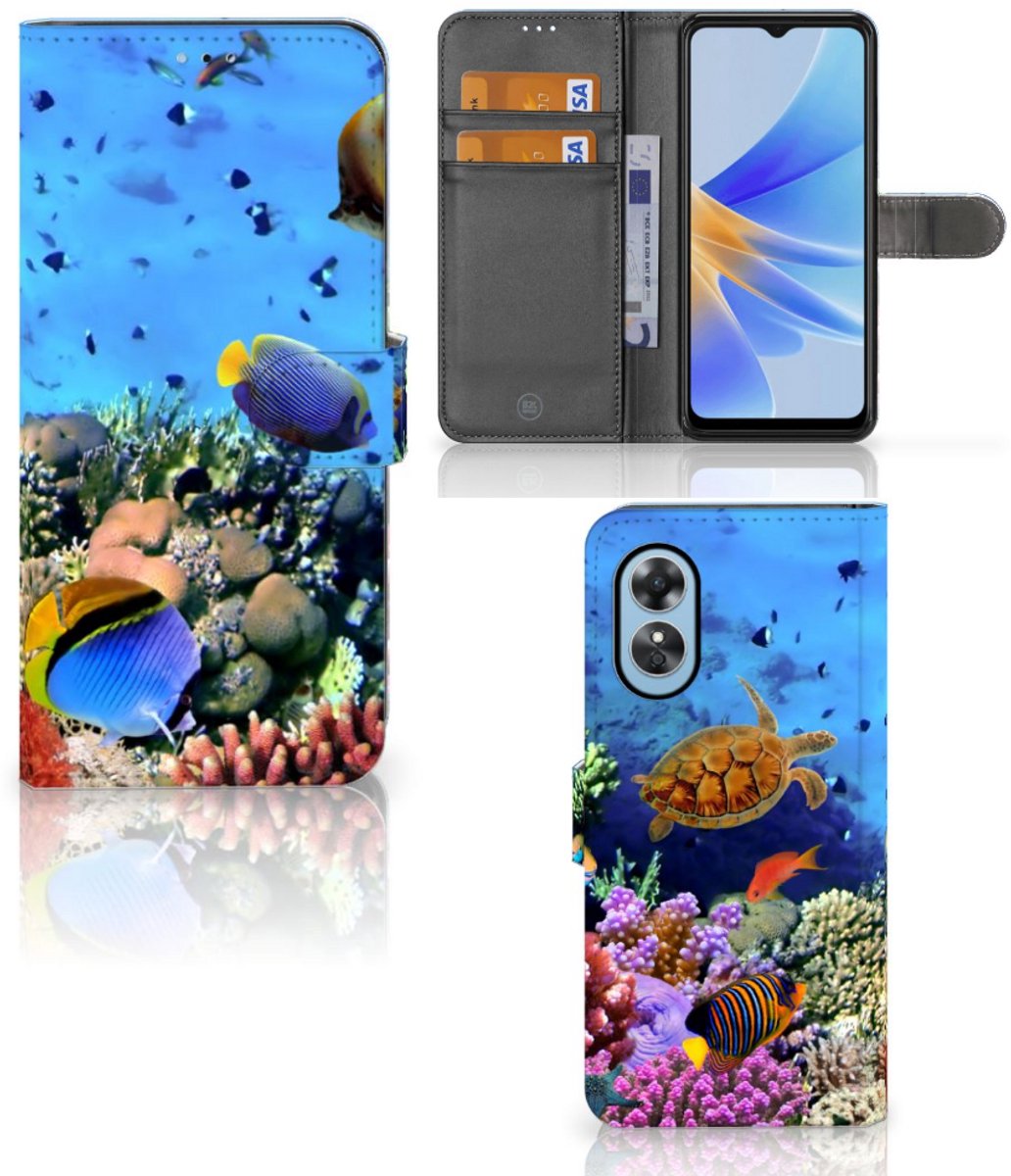OPPO A17 Telefoonhoesje met Pasjes Vissen