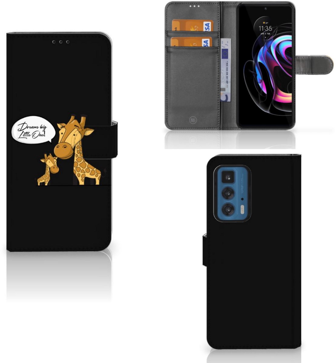 Motorola Edge 20 Pro Leuk Hoesje Giraffe