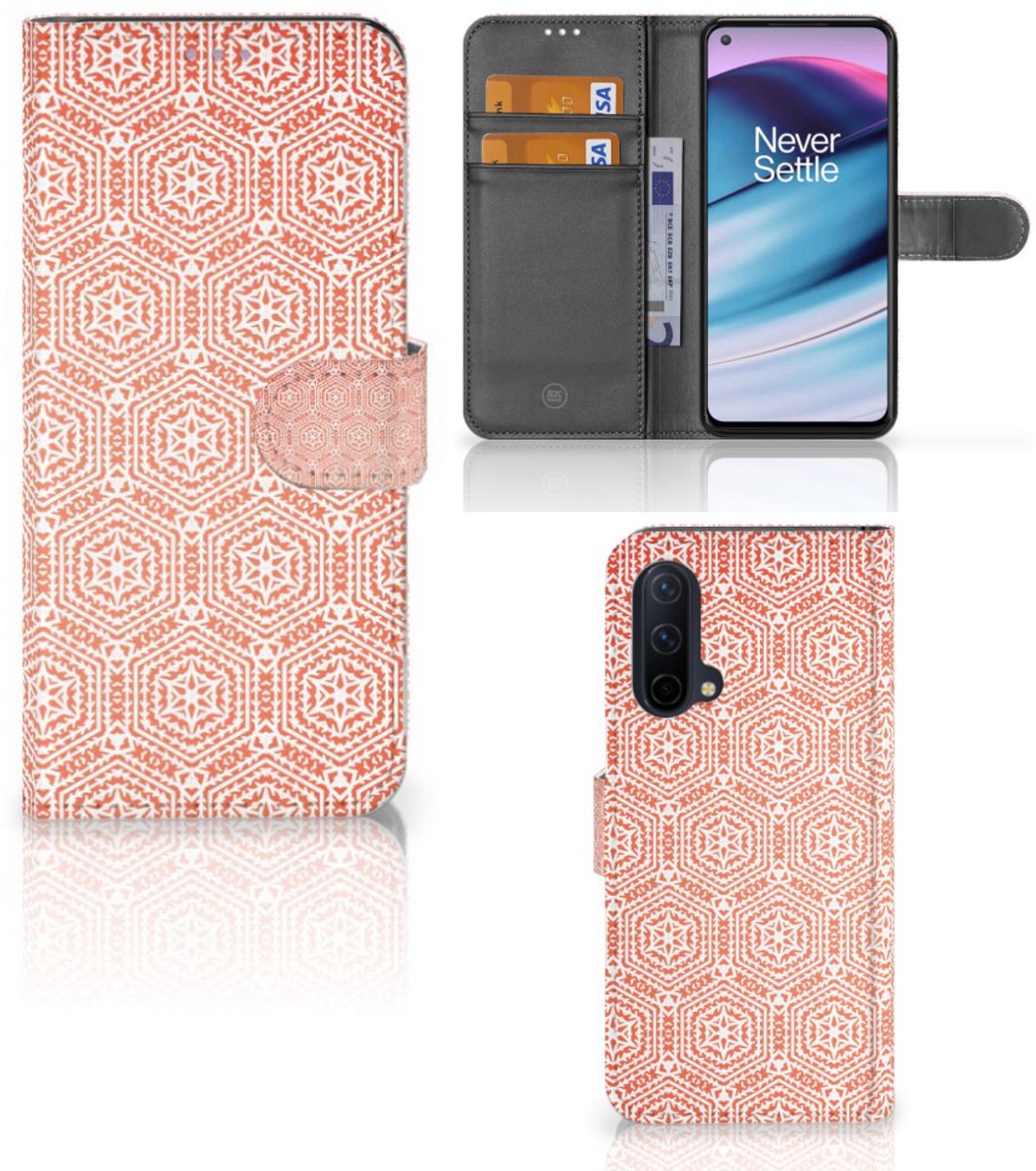 OnePlus Nord CE 5G Telefoon Hoesje Pattern Orange